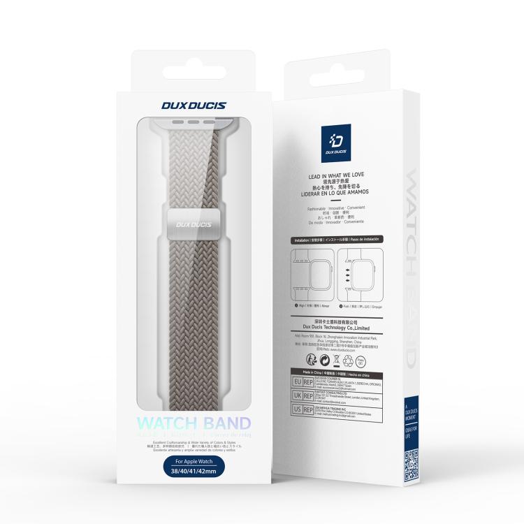 DUX DUCIS Mixture Ultra Series Magnetic Buckle Nylon Braided Strap, For Apple Watch 38 / 40 / 41 / S10 42mm