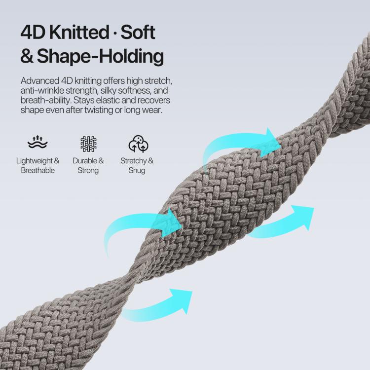 DUX DUCIS Mixture Ultra Series Magnetic Buckle Nylon Braided Strap, For Apple Watch 42 / 44 / 45 / 46 / 49mm