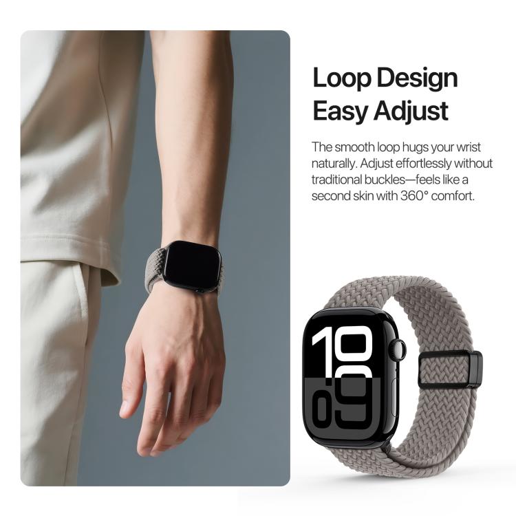DUX DUCIS Mixture Ultra Series Magnetic Buckle Nylon Braided Strap, For Apple Watch 42 / 44 / 45 / 46 / 49mm