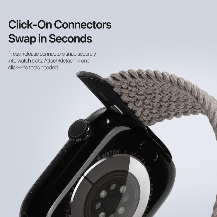 DUX DUCIS Mixture Ultra Series Magnetic Buckle Nylon Braided Strap, For Apple Watch 42 / 44 / 45 / 46 / 49mm