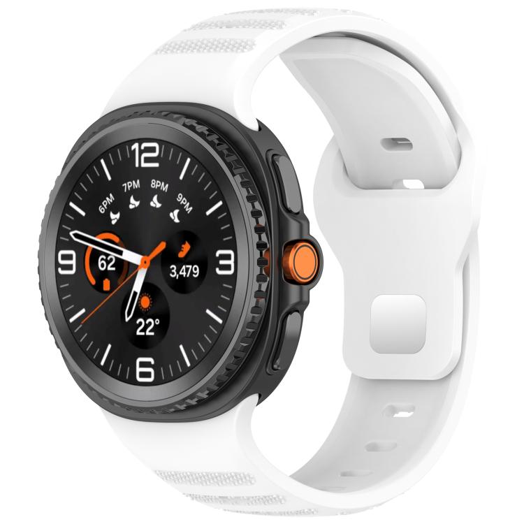 xDfind Round Dots Silver Stud Buckle Silicone Watch Band, For Samsung Galaxy Watch Ultra/Ultra 2025, For Samsung Galaxy Watch8 / 8 Classic