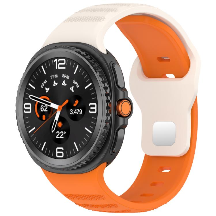 xDfind Round Dots Silver Stud Buckle Silicone Watch Band, For Samsung Galaxy Watch Ultra/Ultra 2025, For Samsung Galaxy Watch8 / 8 Classic