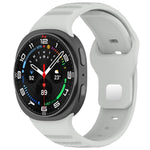 xDfind Round Dots Silver Stud Buckle Silicone Watch Band, For Samsung Galaxy Watch Ultra/Ultra 2025, For Samsung Galaxy Watch8 / 8 Classic