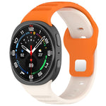 xDfind Round Dots Silver Stud Buckle Silicone Watch Band, For Samsung Galaxy Watch Ultra/Ultra 2025, For Samsung Galaxy Watch8 / 8 Classic