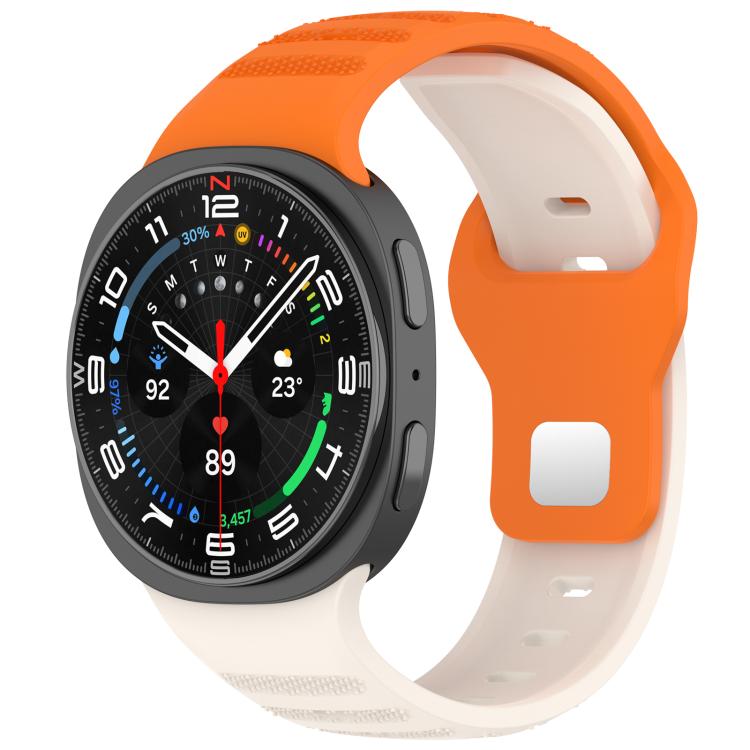 xDfind Round Dots Silver Stud Buckle Silicone Watch Band, For Samsung Galaxy Watch Ultra/Ultra 2025, For Samsung Galaxy Watch8 / 8 Classic