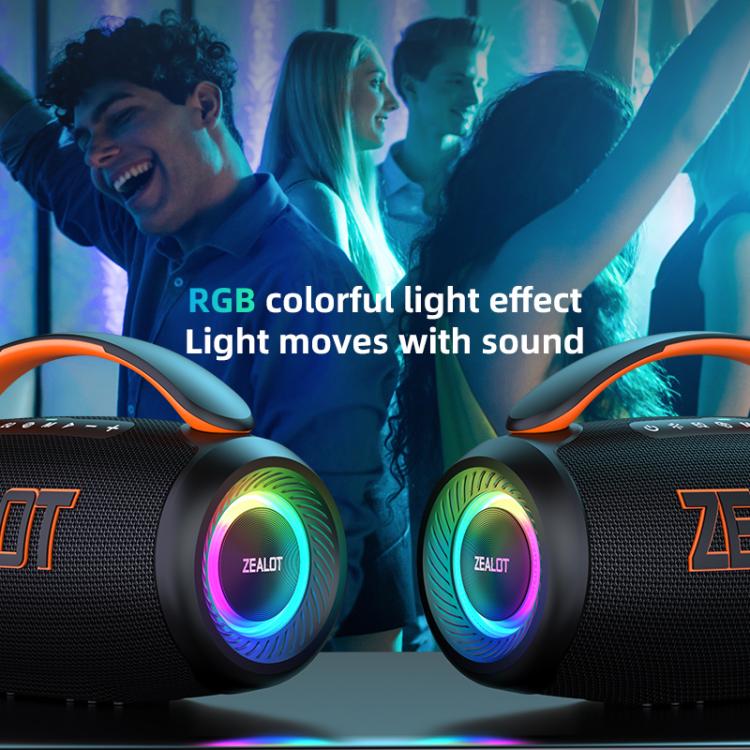 Zealot P12 60W Portable Handheld Outdoor RGB Bluetooth Speaker, P12, PT12