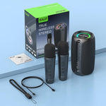 Zealot M2 8W Portable Outdoor RGB Bluetooth Speaker, with 2pcs Microphones, with 1pc Microphone