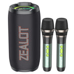 Zealot S76 50W Portable Outdoor RGB Bluetooth Speaker, with 2pcs Microphones, with 1pc Microphone, without Microphone