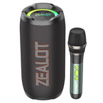 Zealot S76 50W Portable Outdoor RGB Bluetooth Speaker, with 2pcs Microphones, with 1pc Microphone, without Microphone