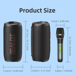 Zealot S76 50W Portable Outdoor RGB Bluetooth Speaker, with 2pcs Microphones, with 1pc Microphone, without Microphone