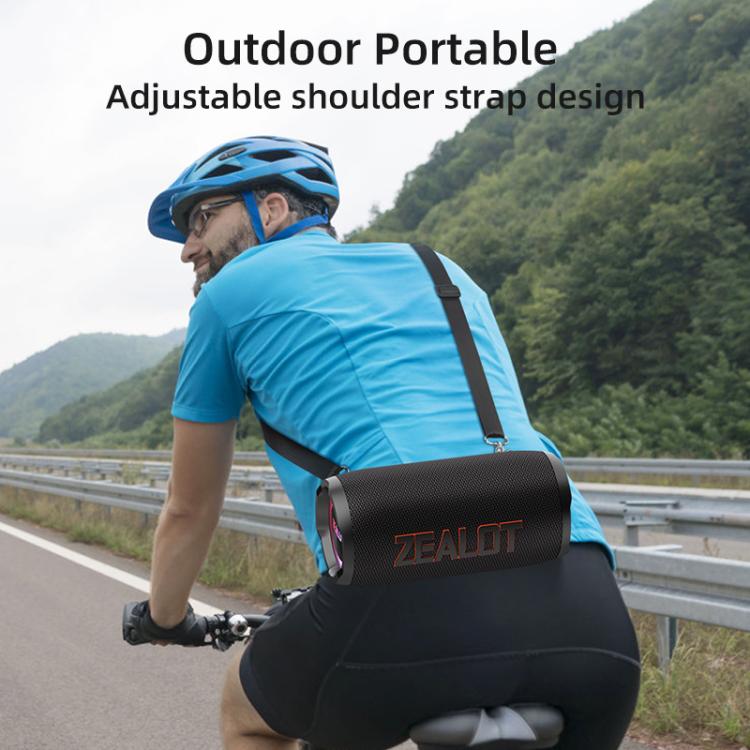 Zealot S76 50W Portable Outdoor RGB Bluetooth Speaker, with 2pcs Microphones, with 1pc Microphone, without Microphone