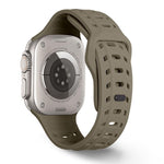 Shark Texture Holes Silicone Watch Band, For Apple Watch 46mm / 49mm / 45mm / 44mm