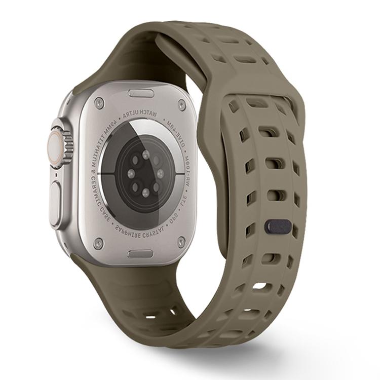 Shark Texture Holes Silicone Watch Band, For Apple Watch 46mm / 49mm / 45mm / 44mm