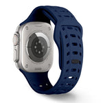 Shark Texture Holes Silicone Watch Band, For Apple Watch 46mm / 49mm / 45mm / 44mm