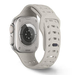 Shark Texture Holes Silicone Watch Band, For Apple Watch 46mm / 49mm / 45mm / 44mm