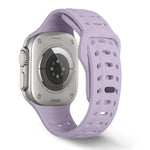 Shark Texture Holes Silicone Watch Band, For Apple Watch 46mm / 49mm / 45mm / 44mm