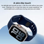 Shark Texture Holes Silicone Watch Band, For Apple Watch 46mm / 49mm / 45mm / 44mm