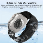 Shark Texture Holes Silicone Watch Band, For Apple Watch 46mm / 49mm / 45mm / 44mm