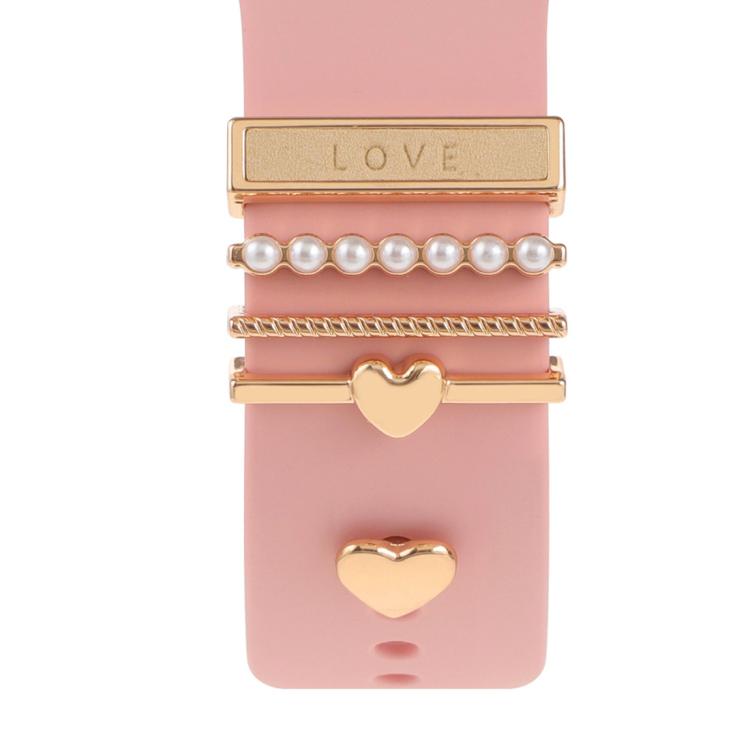 Dekorativer Ring aus Metall für Smartwatch-Armbänder