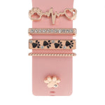 Dekorativer Ring aus Metall für Smartwatch-Armbänder