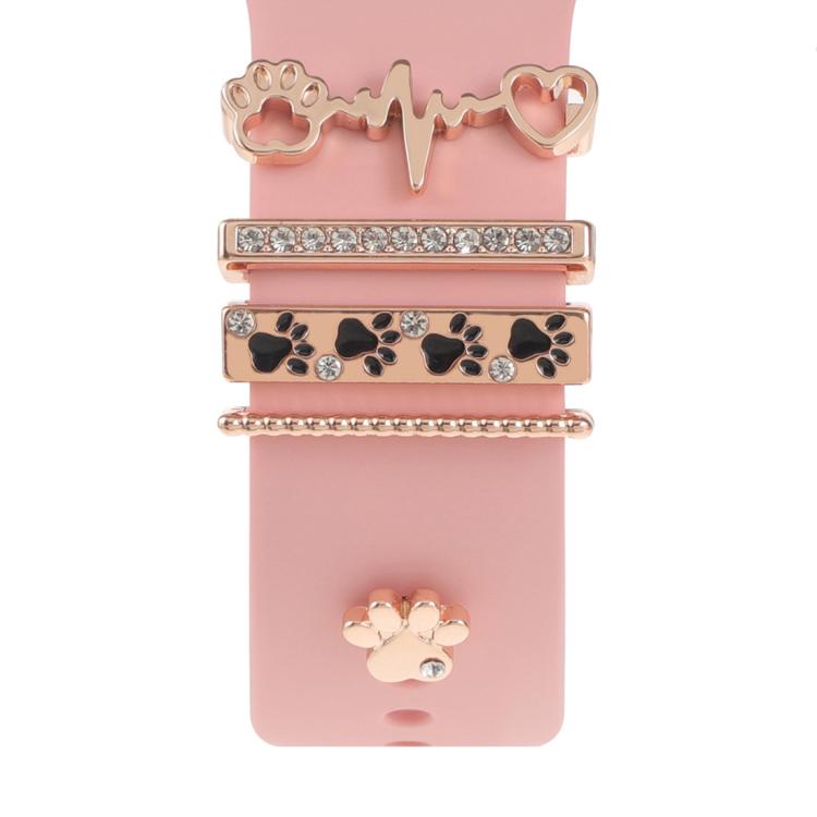 Dekorativer Ring aus Metall für Smartwatch-Armbänder