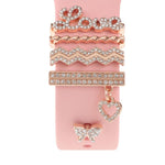 Dekorativer Ring aus Metall für Smartwatch-Armbänder