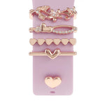 Dekorativer Ring aus Metall für Smartwatch-Armbänder