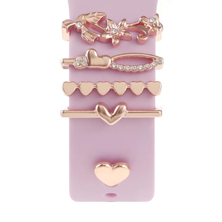 Dekorativer Ring aus Metall für Smartwatch-Armbänder