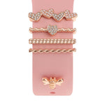 Dekorativer Ring aus Metall für Smartwatch-Armbänder