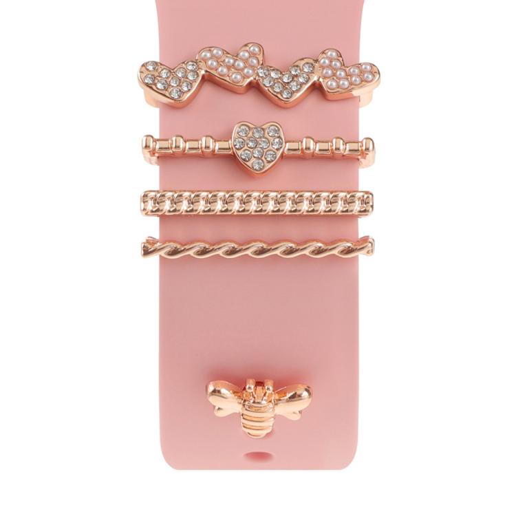 Dekorativer Ring aus Metall für Smartwatch-Armbänder