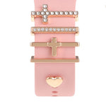 Dekorativer Ring aus Metall für Smartwatch-Armbänder