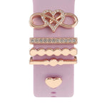 Dekorativer Ring aus Metall für Smartwatch-Armbänder