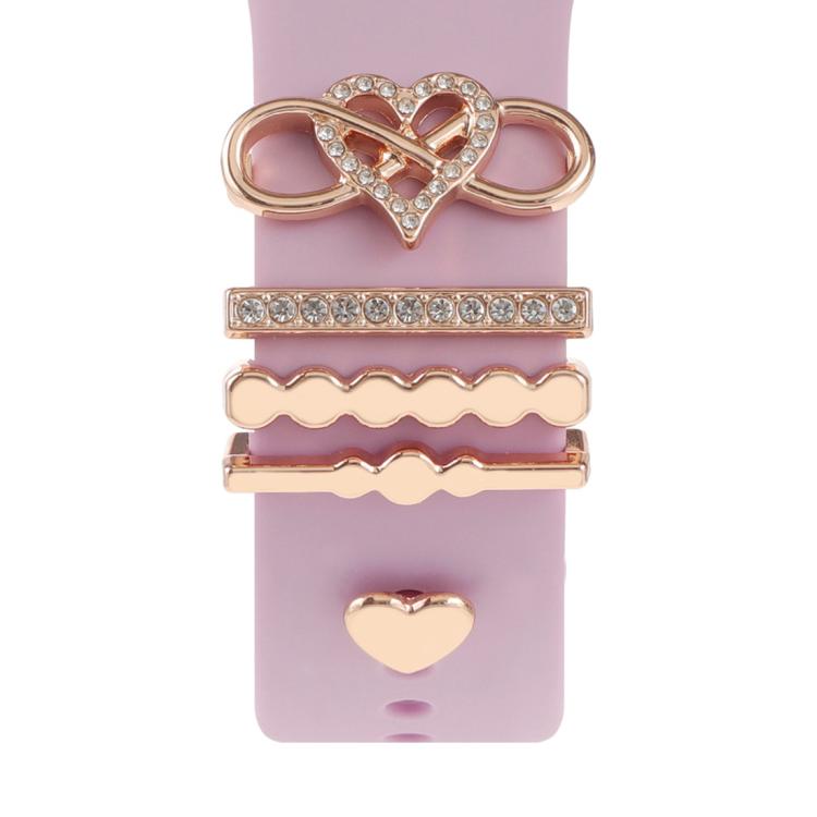 Dekorativer Ring aus Metall für Smartwatch-Armbänder