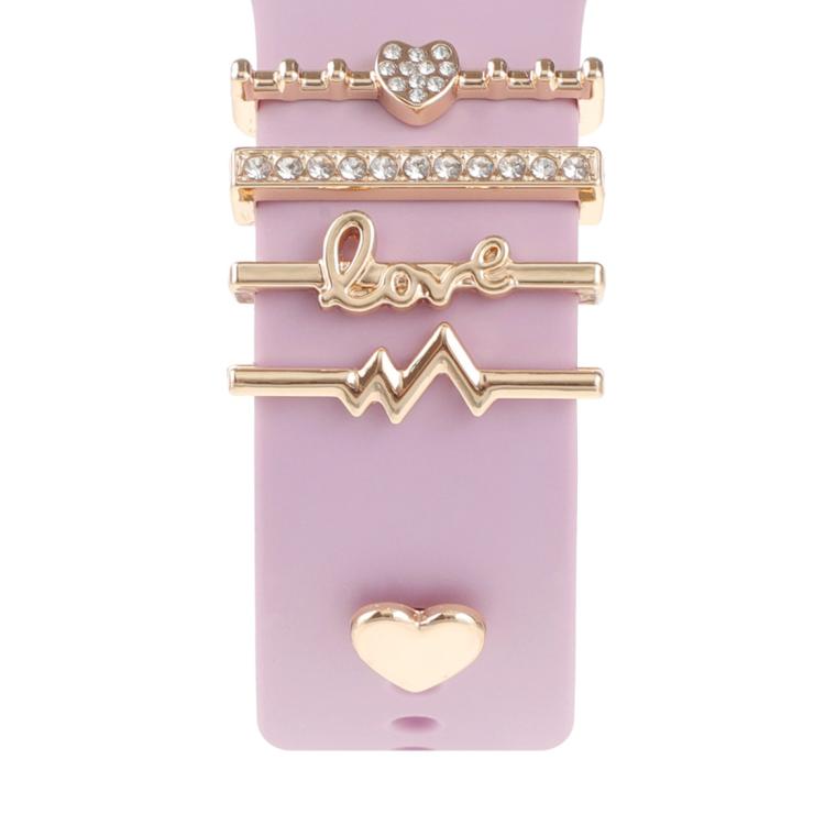 Dekorativer Ring aus Metall für Smartwatch-Armbänder