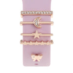 Dekorativer Ring aus Metall für Smartwatch-Armbänder