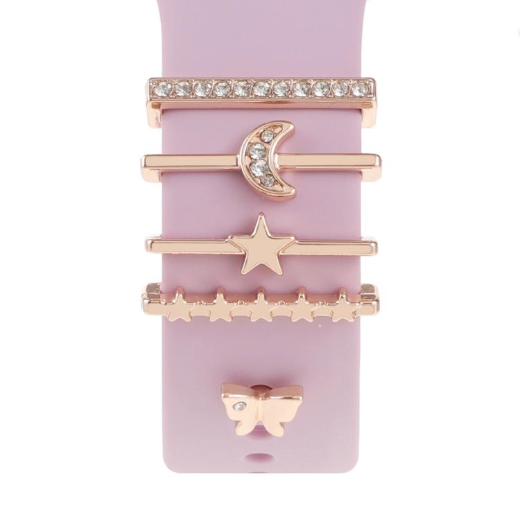 Dekorativer Ring aus Metall für Smartwatch-Armbänder