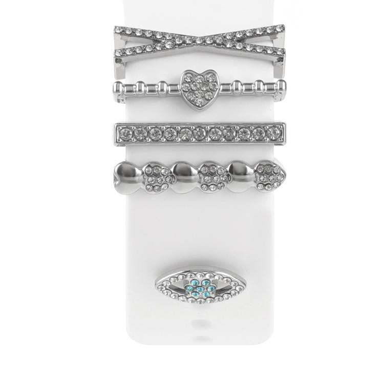 Dekorativer Ring aus Metall für Smartwatch-Armbänder