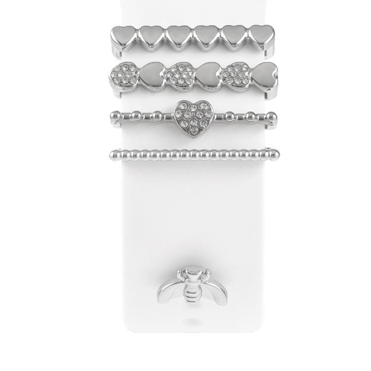 Dekorativer Ring aus Metall für Smartwatch-Armbänder