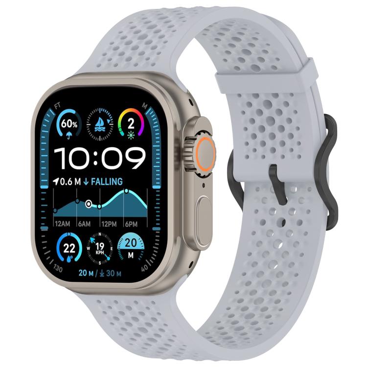 xDfind Breathable Silicone Watch Band, For Apple Watch 42 / 44 / 45 / 46 / 49mm, For Apple Watch 38 / 40 / 41 / S10 42mm