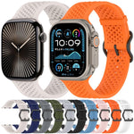 xDfind Breathable Silicone Watch Band, For Apple Watch 42 / 44 / 45 / 46 / 49mm, For Apple Watch 38 / 40 / 41 / S10 42mm