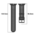 xDfind Breathable Silicone Watch Band, For Apple Watch 42 / 44 / 45 / 46 / 49mm, For Apple Watch 38 / 40 / 41 / S10 42mm