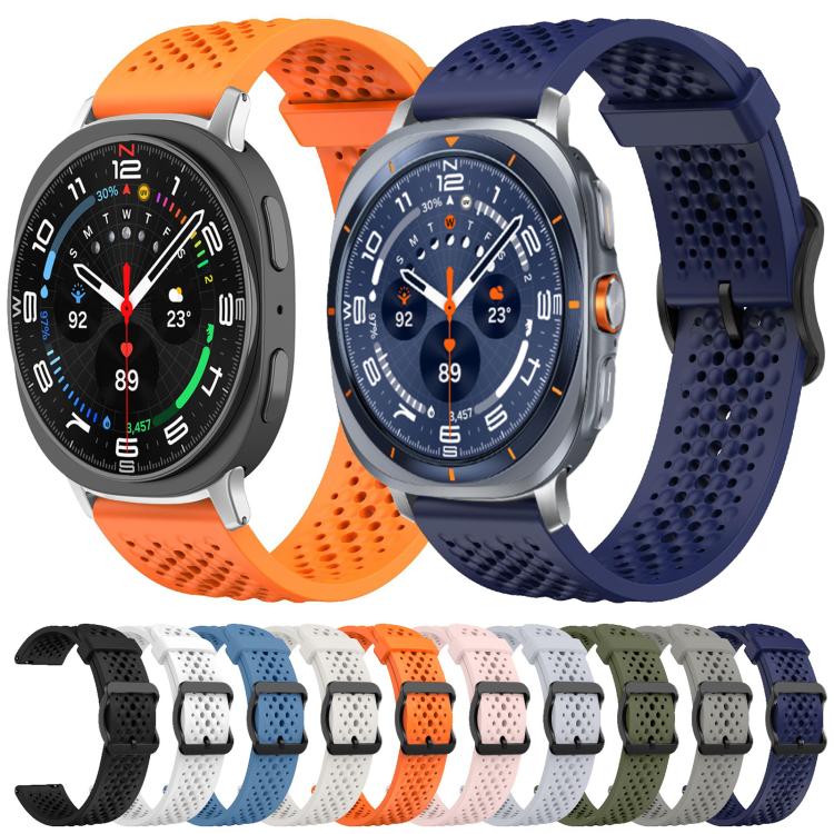xDfind Breathable Silicone Watch Band, For Samsung Galaxy Watch Ultra / Ultra 2025, For Samsung Galaxy Watch8 / 8 Classic, For Samsung Galaxy Watch 7 / 6 / 5 / FE
