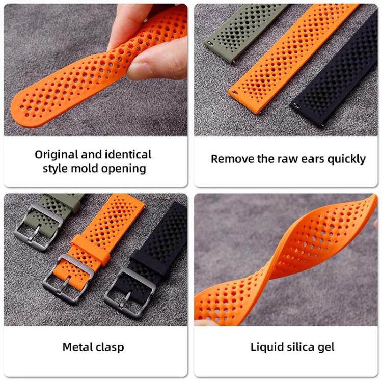 xDfind Breathable Silicone Watch Band, For Samsung Galaxy Watch Ultra / Ultra 2025, For Samsung Galaxy Watch8 / 8 Classic, For Samsung Galaxy Watch 7 / 6 / 5 / FE