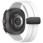 xDfind  Flat Head Groove Folding Black Buckle Silicone Watch Band, For Samsung Galaxy Watch Ultra / Ultra 2025