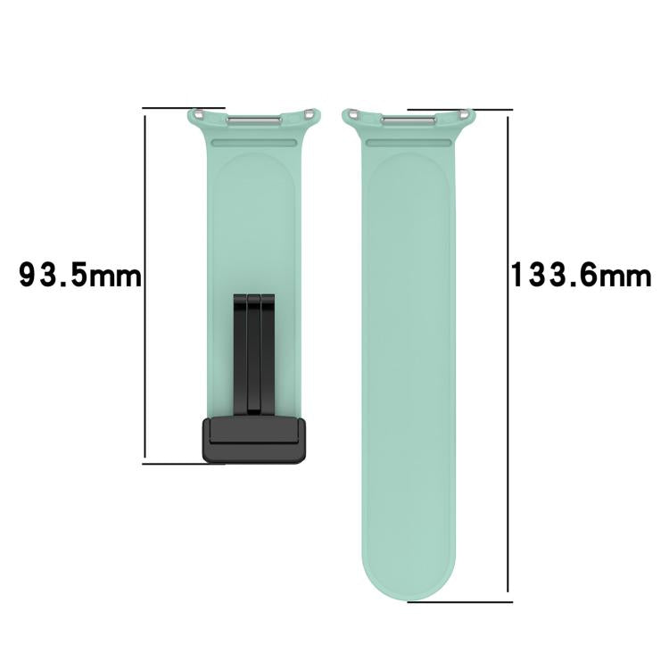 xDfind  Flat Head Groove Folding Black Buckle Silicone Watch Band, For Samsung Galaxy Watch Ultra / Ultra 2025