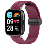 xDfind  Flat Head Groove Folding Black Buckle Silicone Watch Band, For Xiaomi Band 10 Pro / 9 Pro / Redmi Watch 6, For Redmi Watch 3 Active / Watch 3 Lite, For Redmi Watch 3