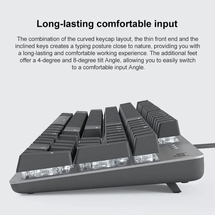 Logitech K845 Backlit Mechanical Wired Keyboard, Cable Length: 1.8m, Longhua Brown Axis, Longhua Red Axis