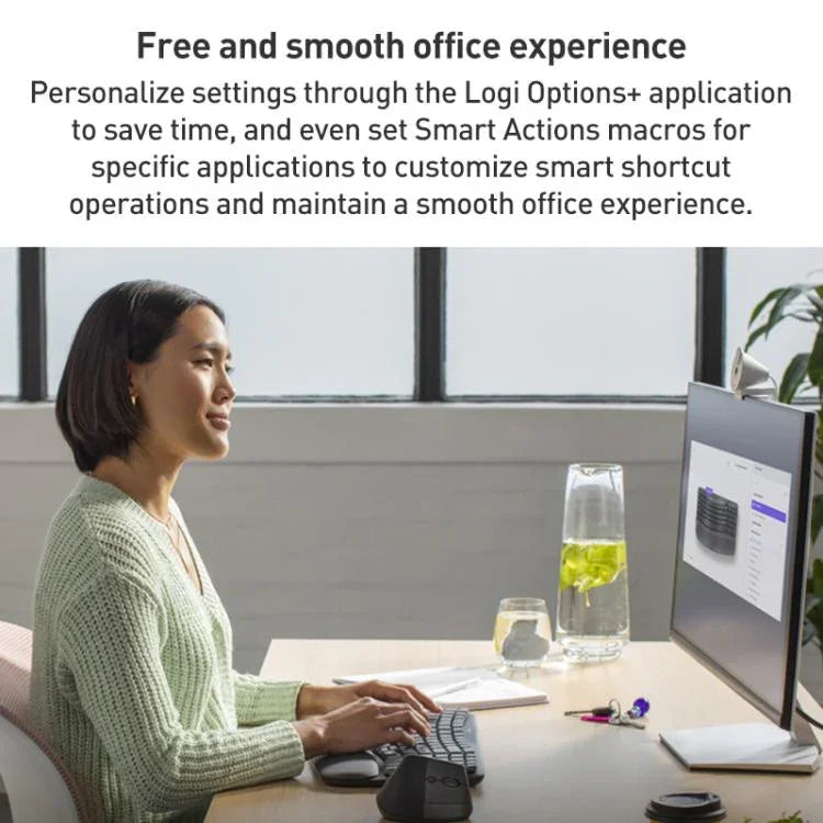 Logitech WAVE KEYS Wireless Ergonomic Keyboard