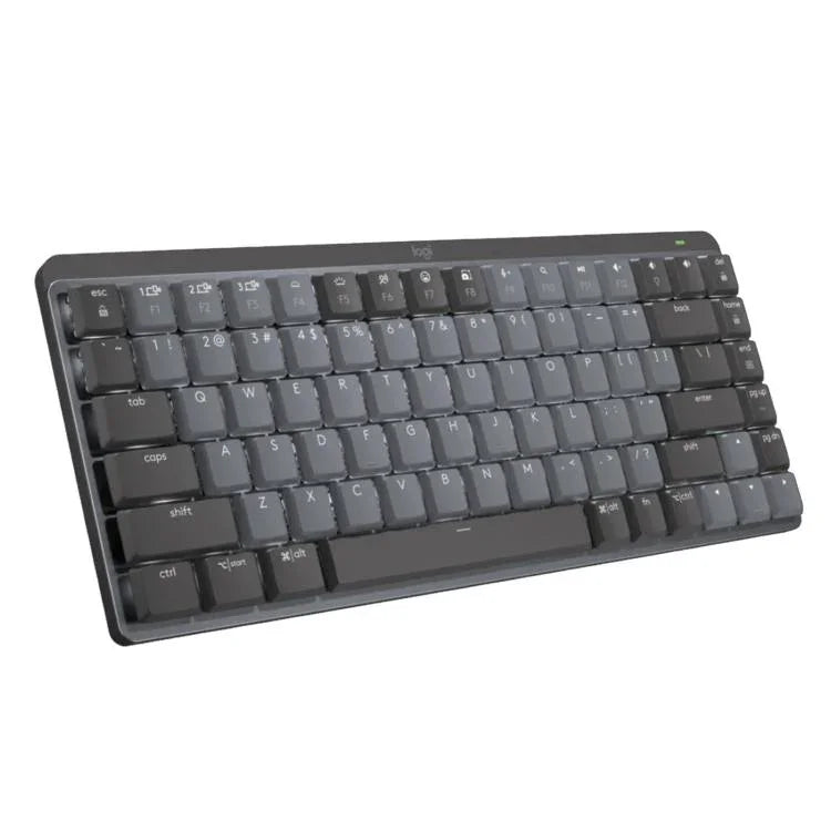 Logitech MX Mini Compact Smart Backlit Wireless Bluetooth Mechanical Keyboard, Tea Shaft, Blue Shaft