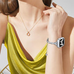 xDfind Twist Bracelet Diamond Metal Watch Band, For Apple Watch 42 / 44 / 45 / 46 / 49mm, For Apple Watch 38 / 40 / 41 / S10 42mm